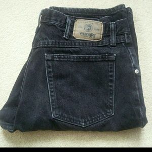Wrangler Black Relaxed Jeans 34x32